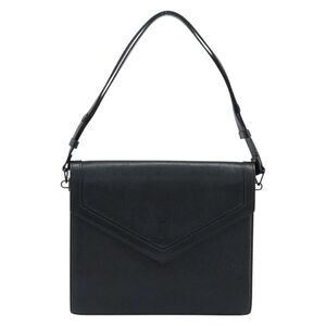 Saint Laurent Vintage Handbag Leather Black Leather Handbag (Pre-Owned)